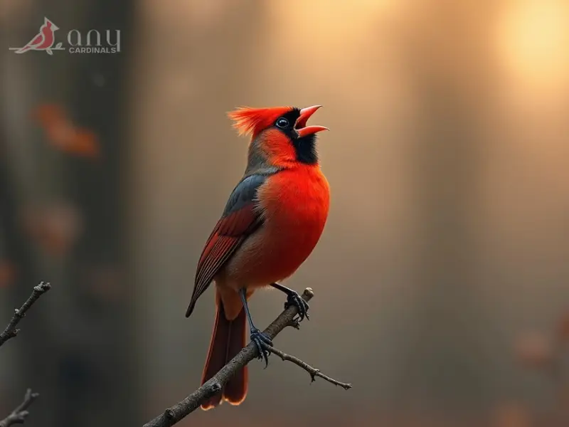 Sounds and Vocal Behavior of Red-cowled Cardinal